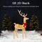 Best Choice Products 5ft Lighted 2D Christmas Buck Outdoor Yard Decoration w/ 105 LED Lights, Stakes